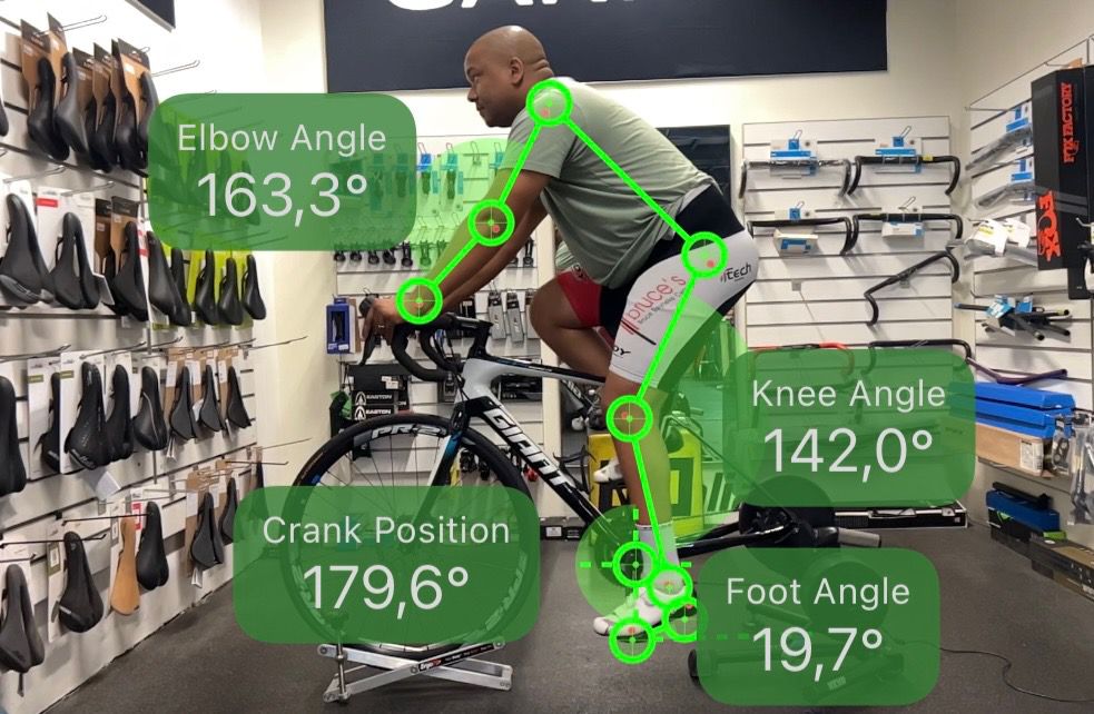 After bike fitting - optimized positioning